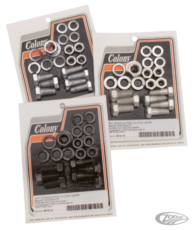 Zacht sluitend Jiffy & foot clutch mnt kit CP mark WhiP Harley-Davidson