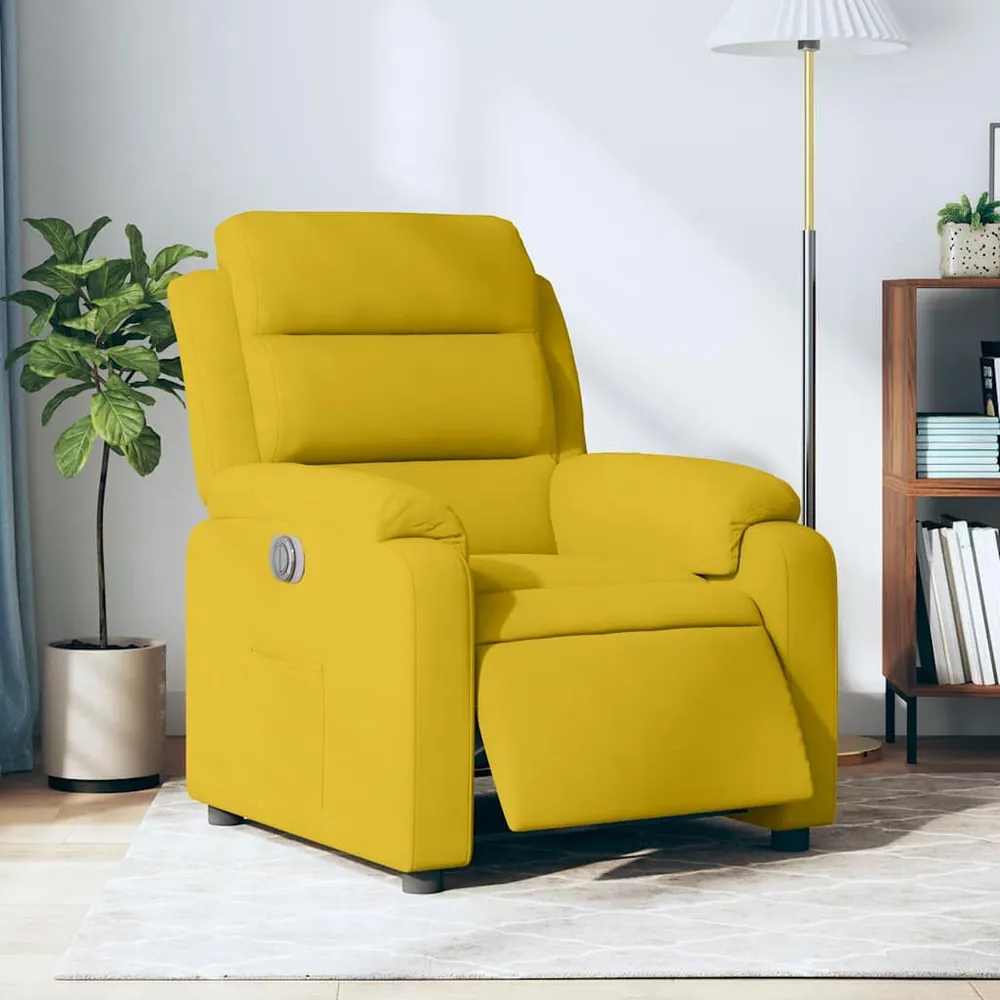 Fauteuil verstelbaar elektrisch stof geel Complete Kit