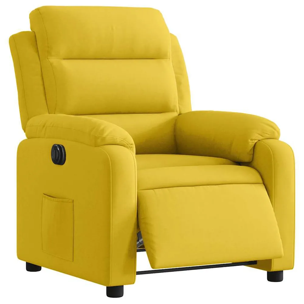Fauteuil verstelbaar elektrisch stof geel Complete Kit