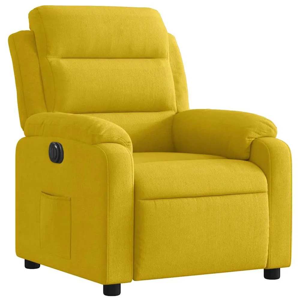 Fauteuil verstelbaar elektrisch stof geel Complete Kit
