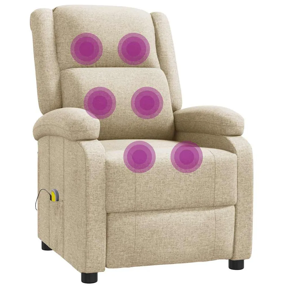Industrieel Massagestoel stof crèmekleurig