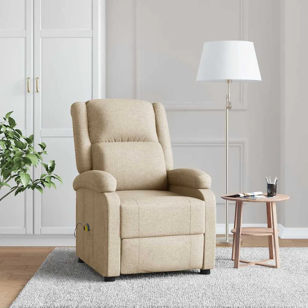 Industrieel Massagestoel stof crèmekleurig