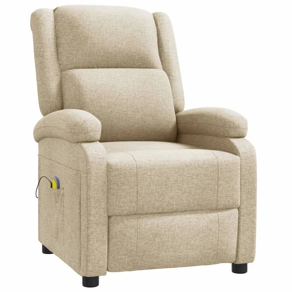 Massagestoel stof crèmekleurig Heavy Duty