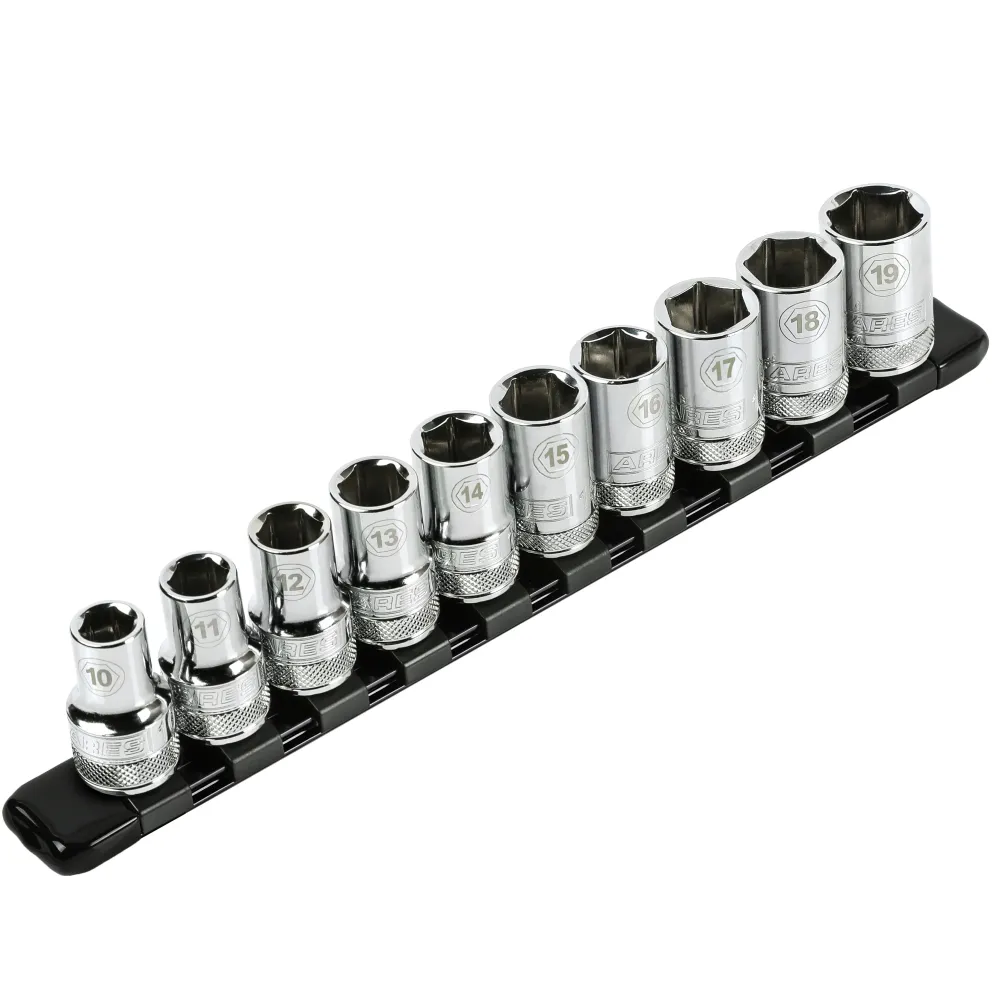 ARES 70344 - 1/2" Drive Zwart 9.84" Socket Rail