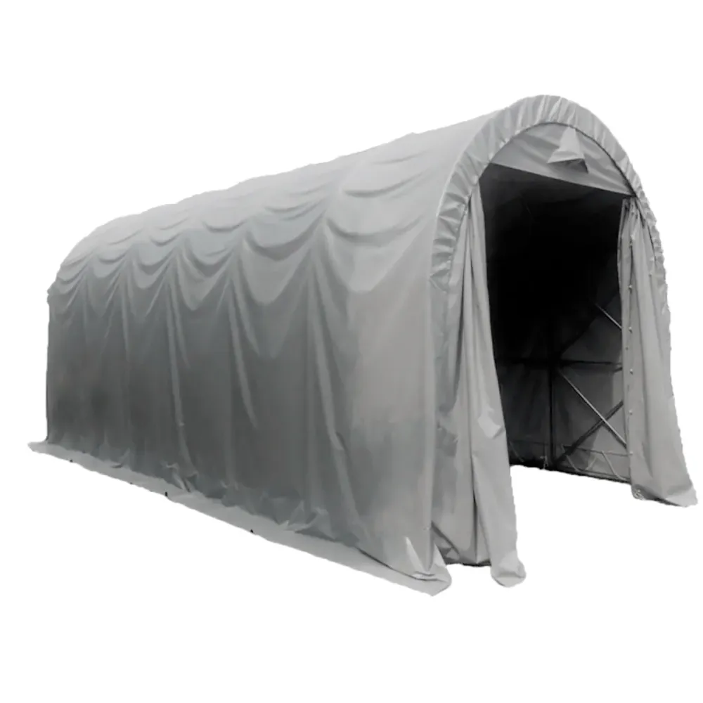 Fornorth Portable Garage Replacement Tarp 4x8m, Light grey