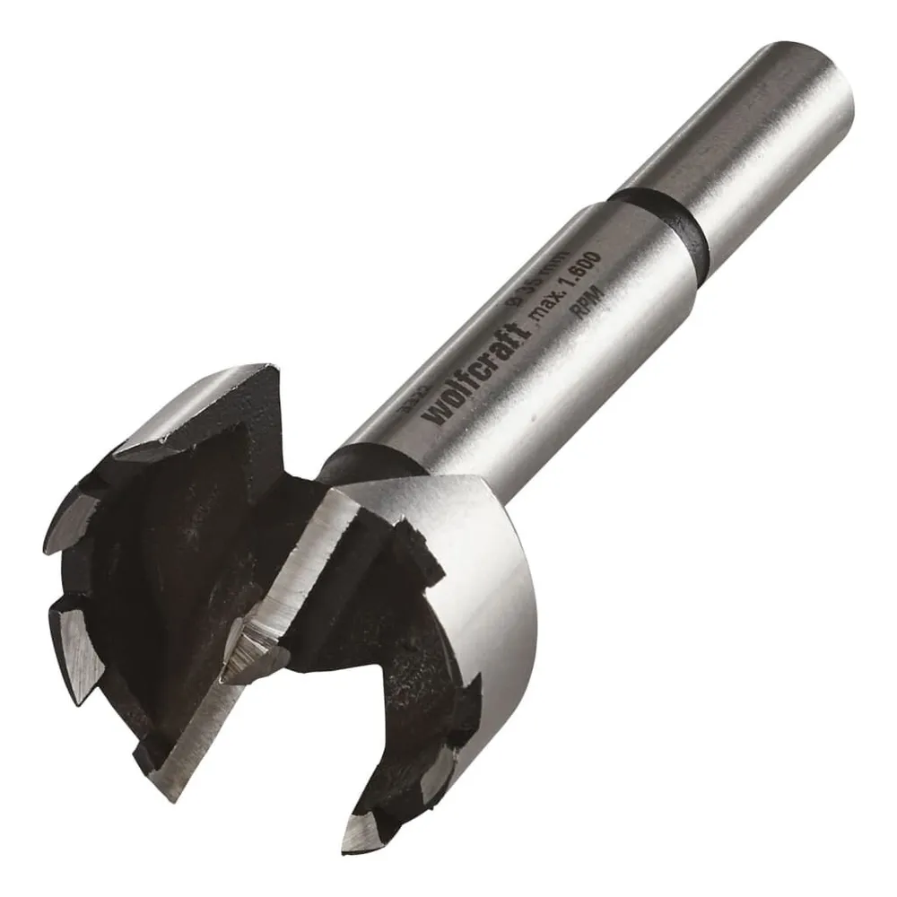 wolfcraft 2-delige Boorbitset forstner zwart