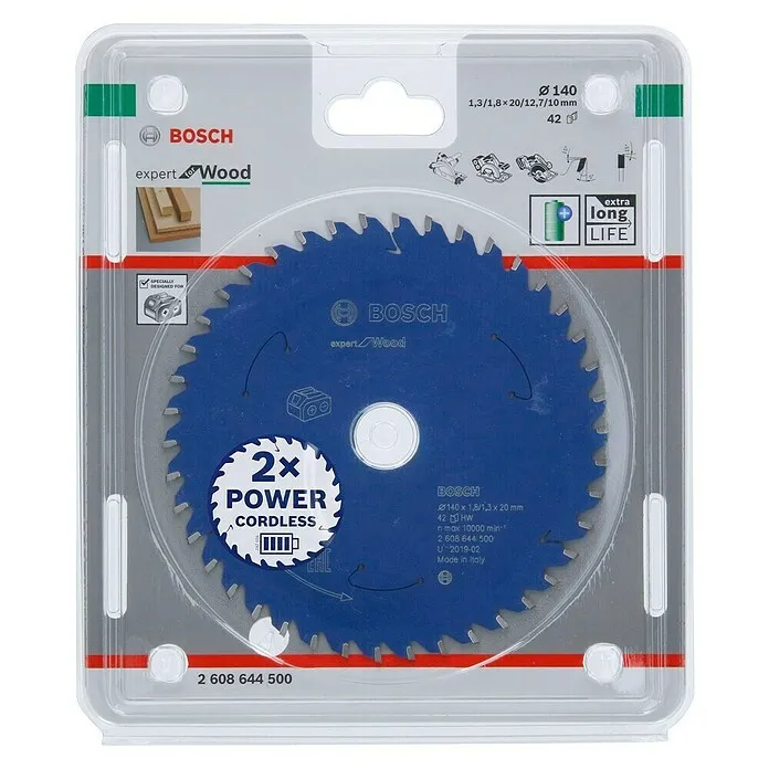 Bosch Cirkelzaagblad - 140 mm, Boorgat: 20 mm, 42 st.