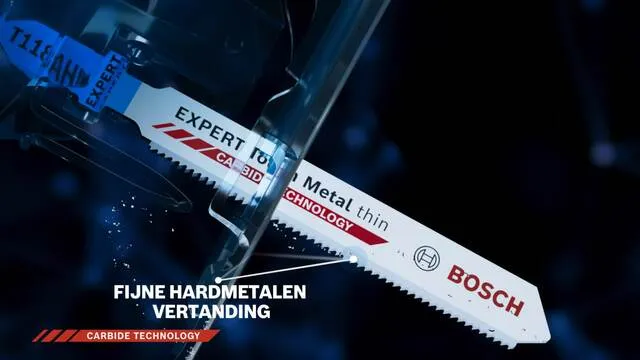 Bosch Expert Decoupeerzaagblad T118AHM - Roestvrijstalen platen, T-schacht