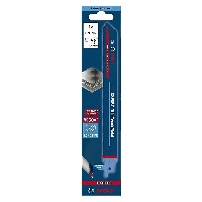 Bosch Expert Reciprozaagblad Gering Tough Metal - Lengte: 200 mm, Inox/roestvrij staal