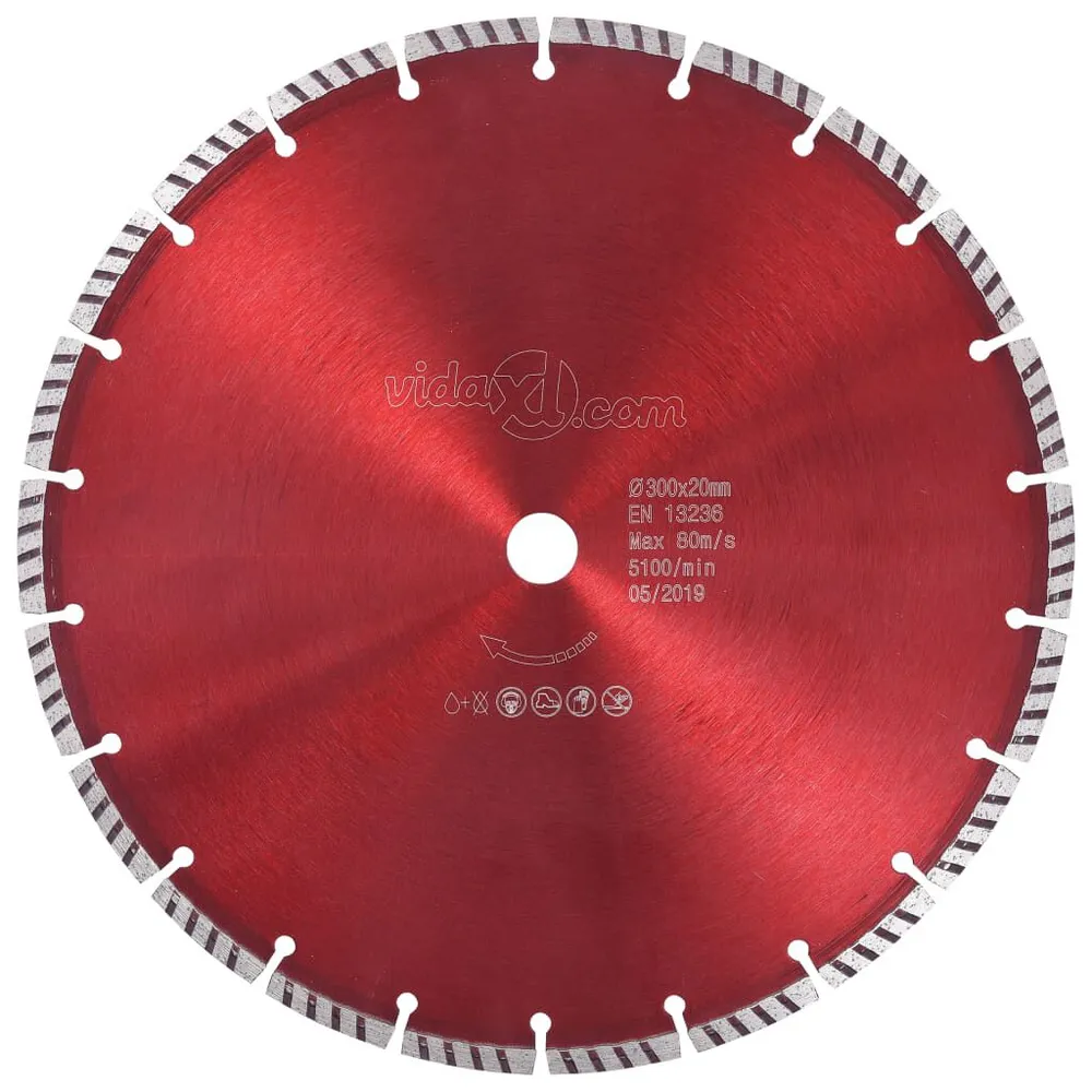 Diamantzaagblad met turbo 300 mm staal
