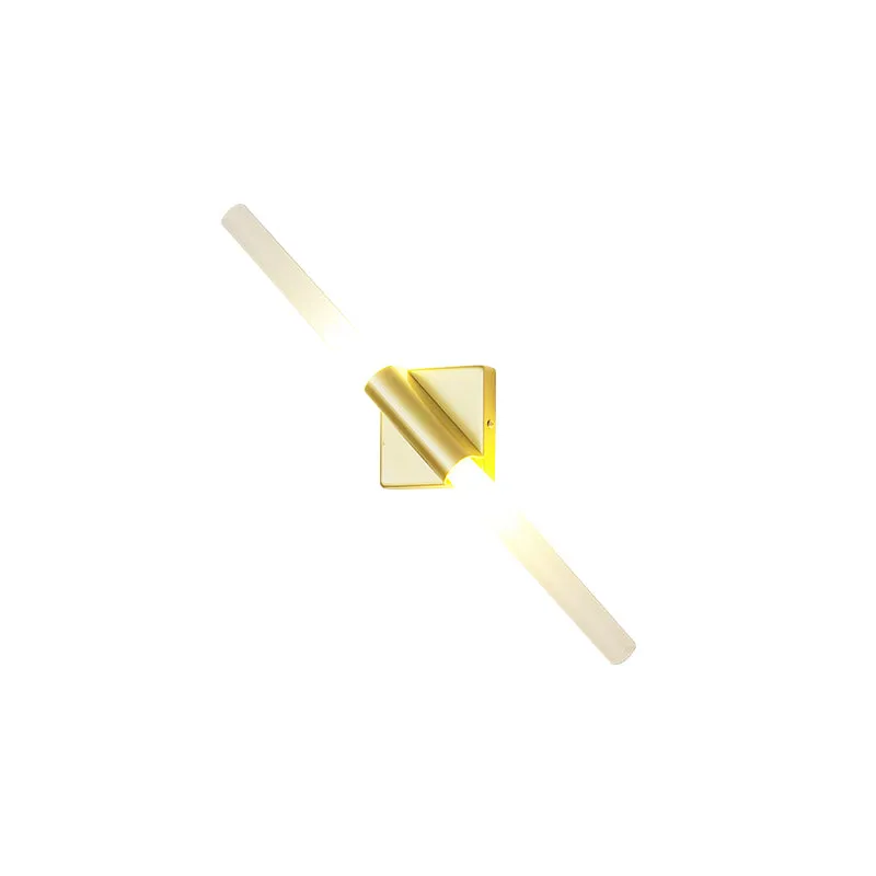 Energiezuinige Draaibare lineaire wandkandelaar Verlichtingspaal Moderne metalen 2/4 koppen Gouden wandmontagelamp