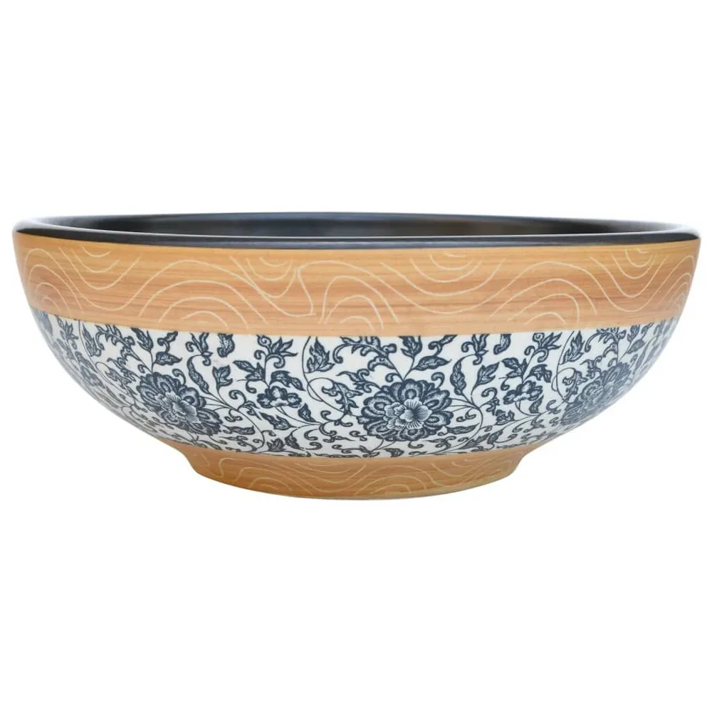 Opzetwasbak rond Φ41x14 cm keramiek meerkleurig Wit | Discrete Integratie