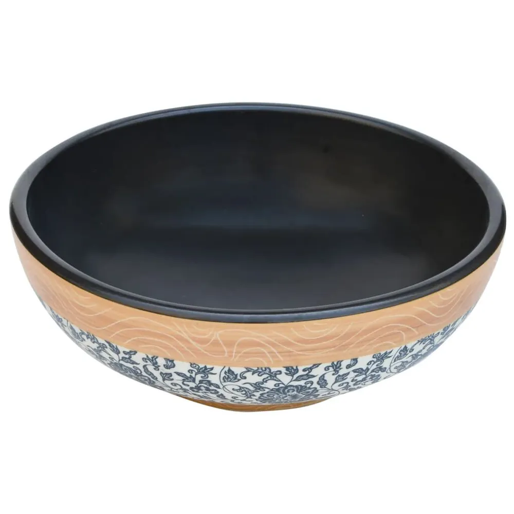 Opzetwasbak rond Φ41x14 cm keramiek meerkleurig Wit | Discrete Integratie