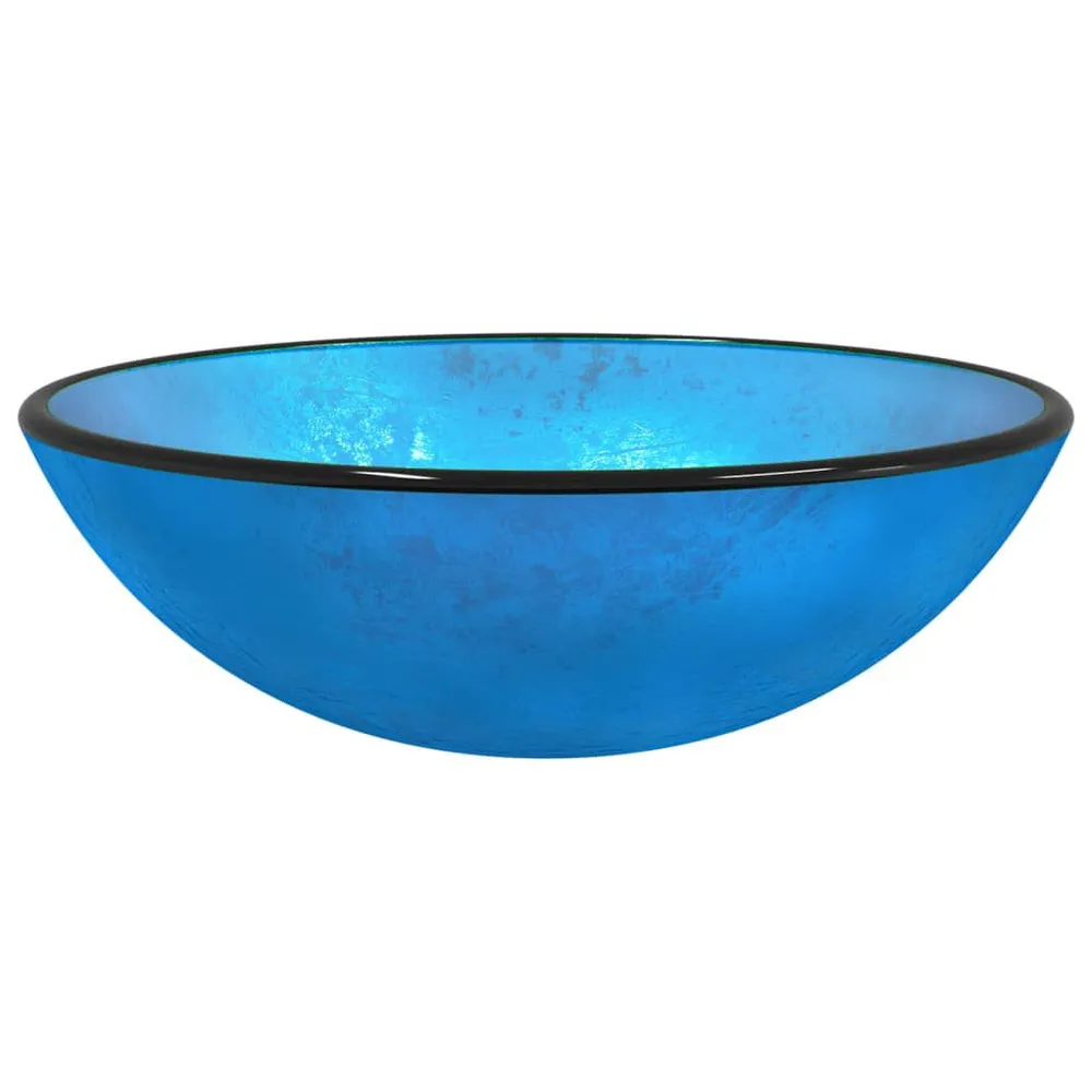 Wasbak 42x14 cm gehard glas blauw Bacterie- en Chloorverwijdering