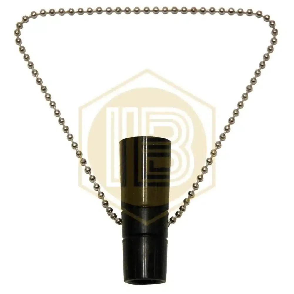Black silicone tap plug chain