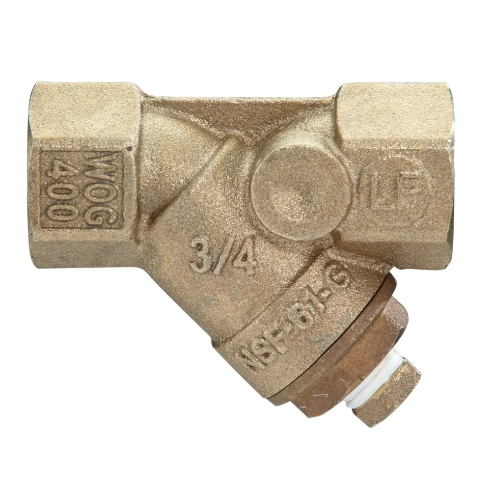 Febco - LF650A 3/4 - 3/4 Lead Free Wye Strainer, 20 Netstof Screen, Tapped Retainer Cap, Closure Plug 0122976