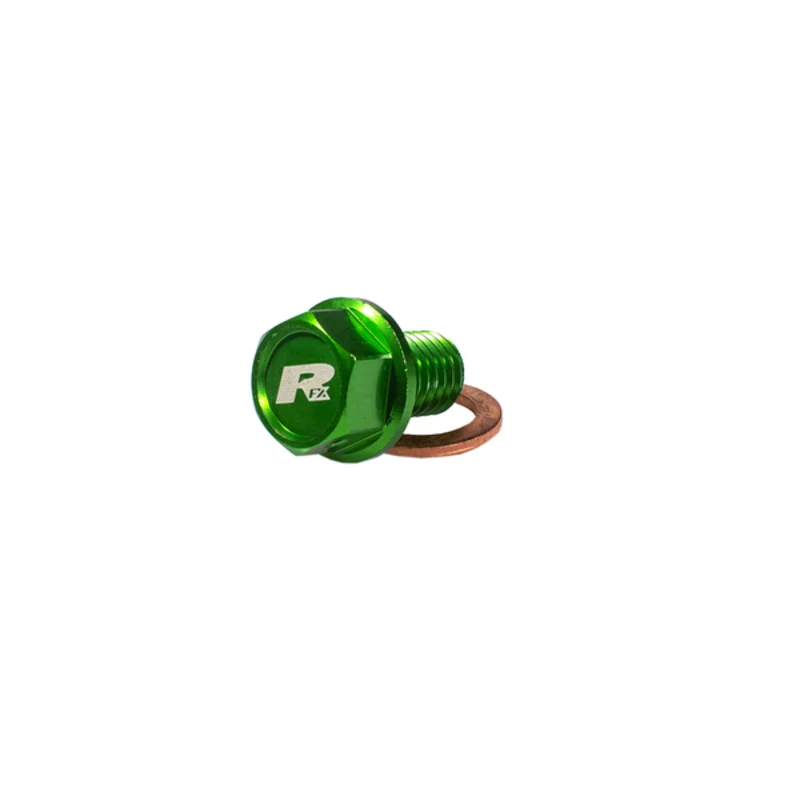 Flexibele Tapón de vaciado magnético RFX Pro (verde) [M10 x 22 mm x 1,5] - Kawasaki KXF450/450R