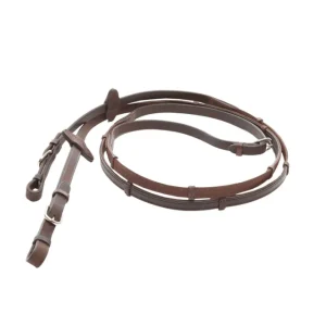Professionele Kwaliteit Soft Grip Reins 5 Stops, 16 mm Taupe P