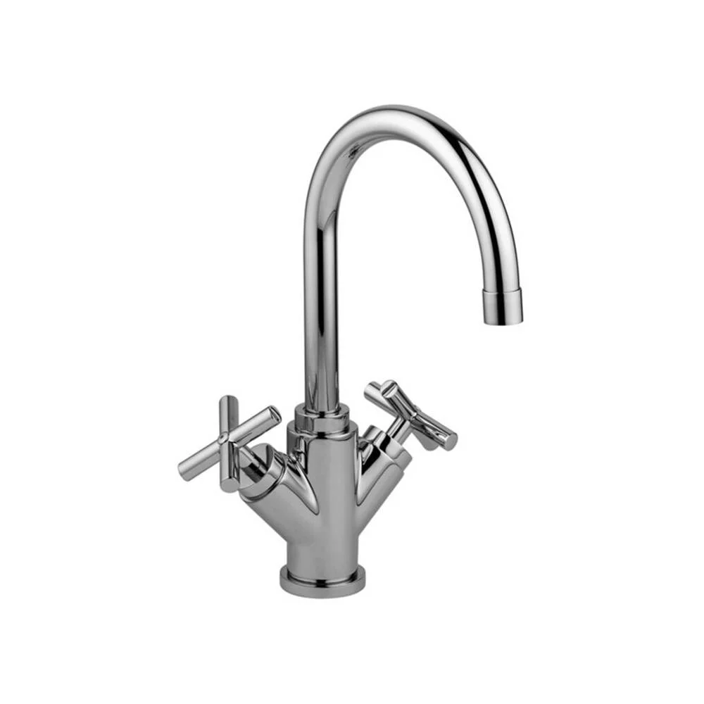 Single-hole sink group without drain Quattro series model QTV078CR chroom Paffoni