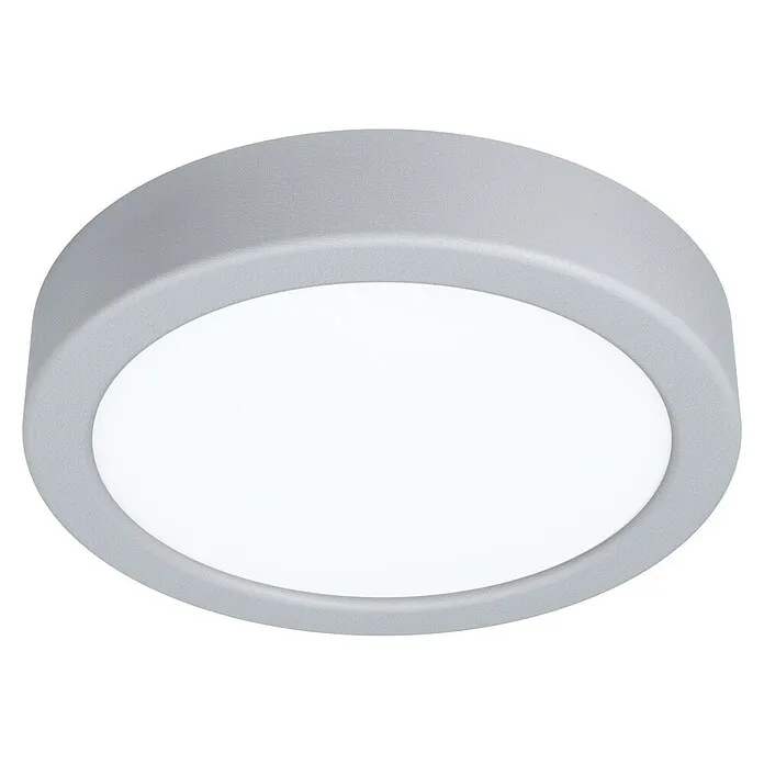 Dimmbare Eglo Led-plafondlamp, rond Idun - 9,5 W, Ø x h: 17 x 3 cm, Zilver, Neutraal wit