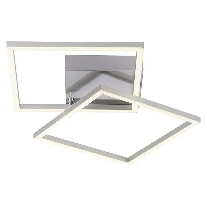 Just Light Led-plafondlamp - 17,5 W, l x b x h: 35,9 x 35,9 x 7 cm, Zacht wit