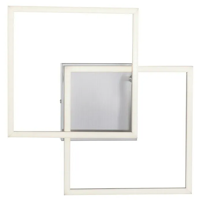 Just Light Led-plafondlamp - 17,5 W, l x b x h: 35,9 x 35,9 x 7 cm, Zacht wit