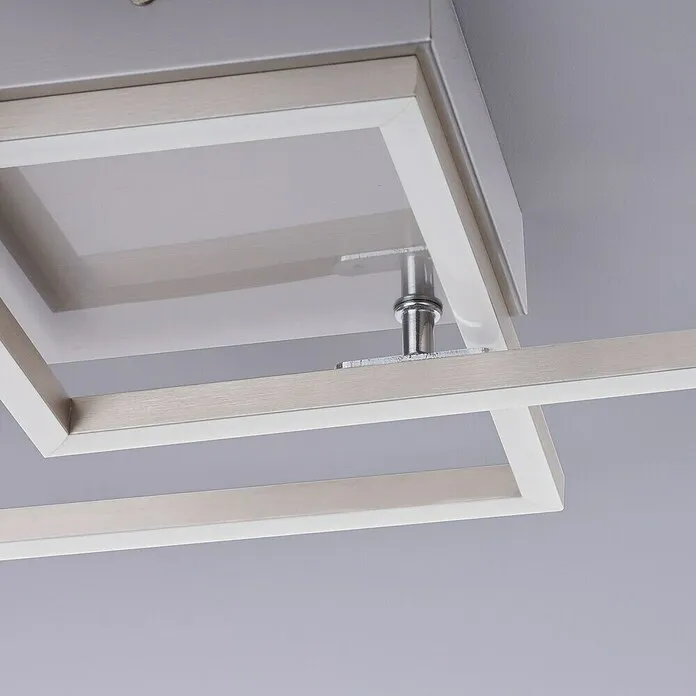 Just Light Led-plafondlamp - 17,5 W, l x b x h: 35,9 x 35,9 x 7 cm, Zacht wit