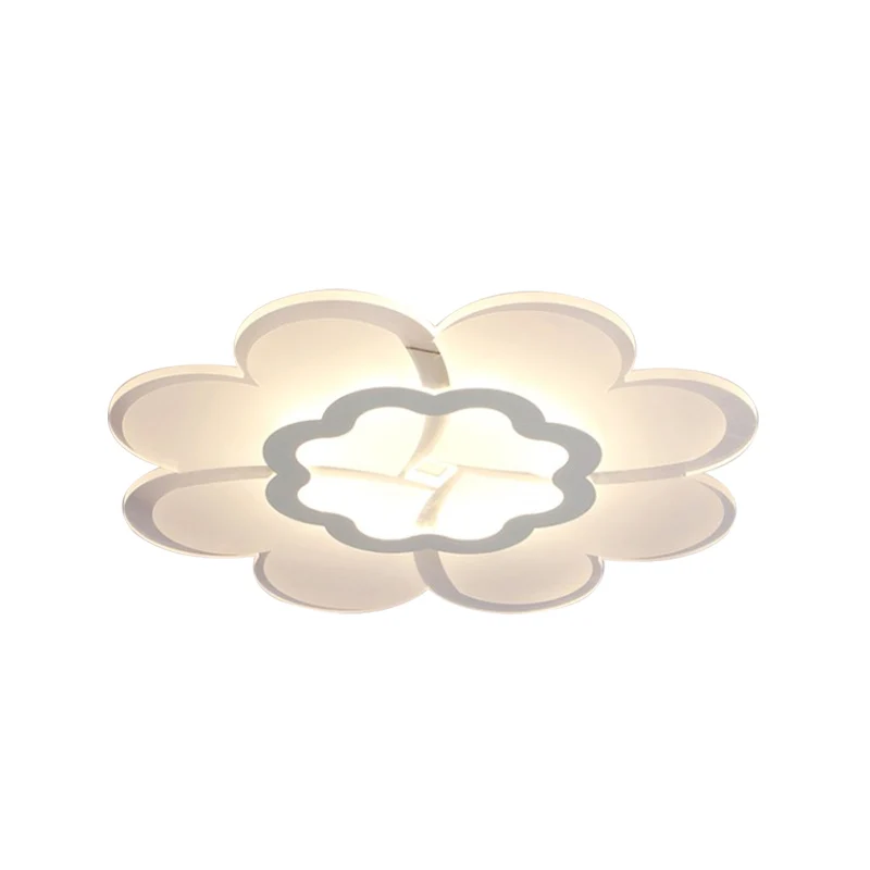 Dimmbare 16"/19,5" W acryl bloem inbouwlamp moderne stijlvolle witte LED-plafondlamp wit / 3 kleuren zwak