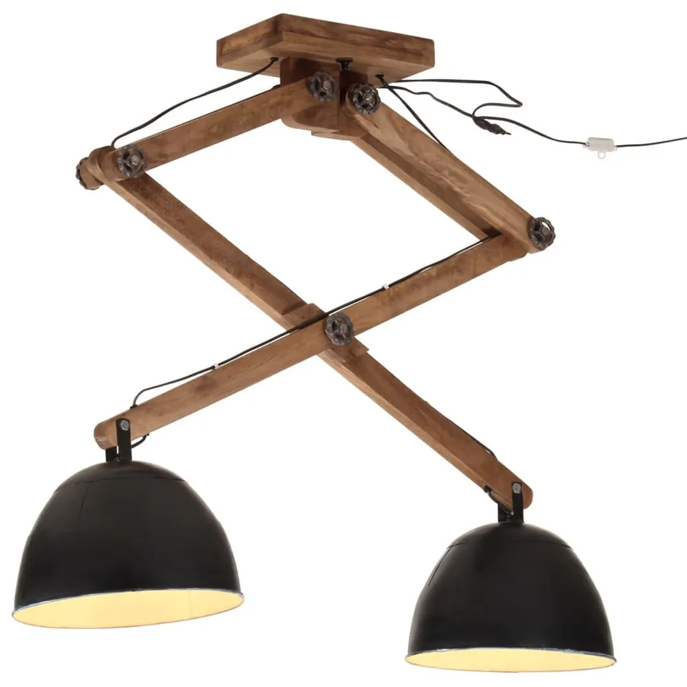 Dimmbare Plafondlamp 25 W E27 29x18x85 cm zwart