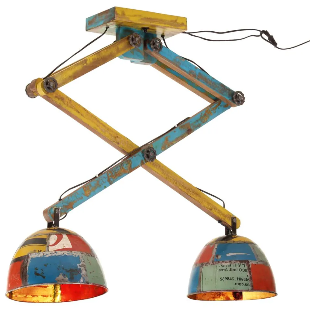 Hangende Pendant Plafondlamp 25 W E27 29x18x85 cm meerkleurig