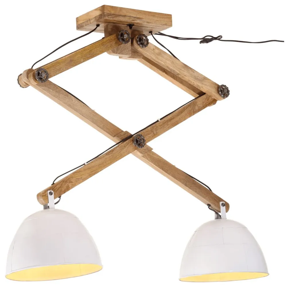 Industriële Stijl Plafondlamp 25 W E27 29x18x85 cm wit