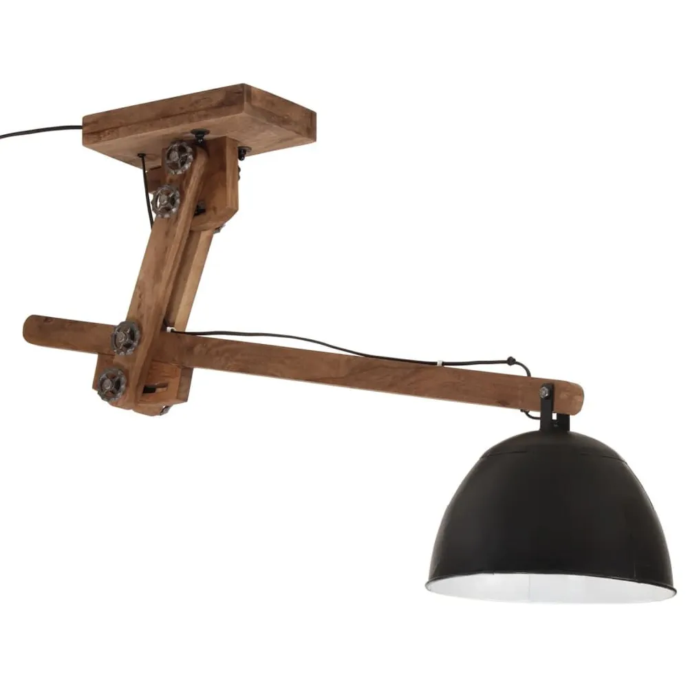 Plafondlamp 25 W E27 105x30x65-108 cm zwart met Inclusief LED