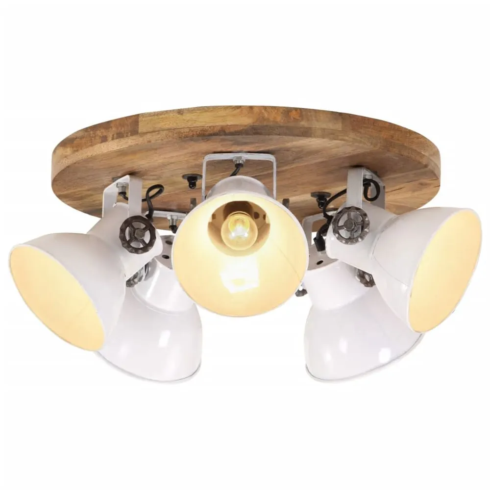 Plafondlamp 25 W E27 50x50x25 cm wit Chroom Afwerking