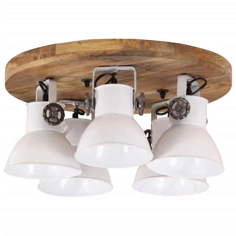 Plafondlamp 25 W E27 50x50x25 cm wit Chroom Afwerking