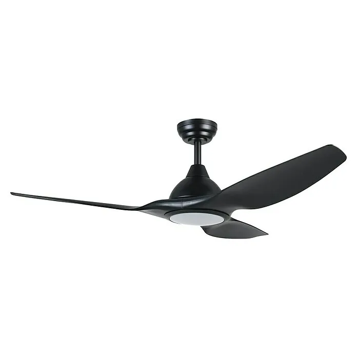 Stilzwijgende Plafondventilator Matteo - Zwart/Wit, 132 cm, 52 W