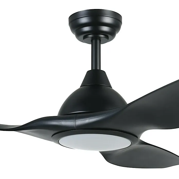 Stilzwijgende Plafondventilator Matteo - Zwart/Wit, 132 cm, 52 W