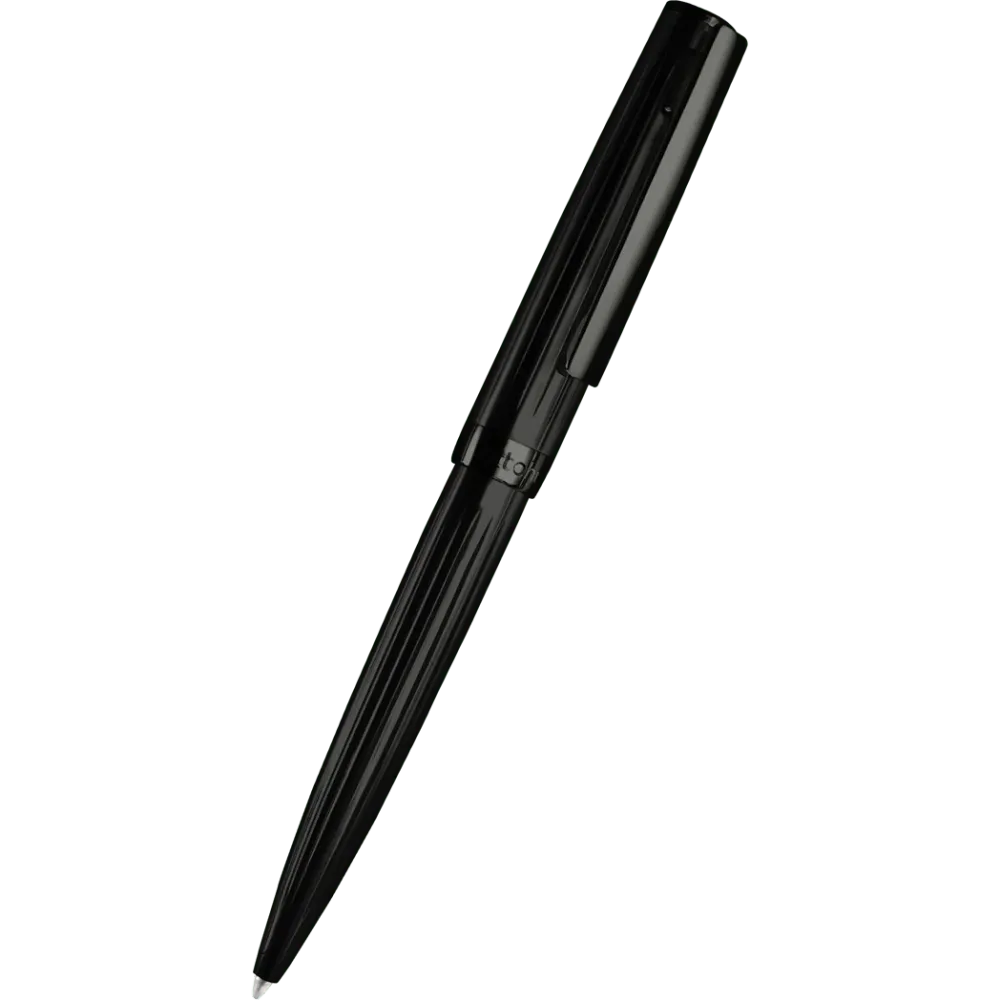 Otto Hutt Design 7 Ballpoint Pen - PVD Black Doffe Lacquer
