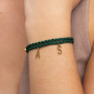 Pine Letters Personalized Goud Bracelet