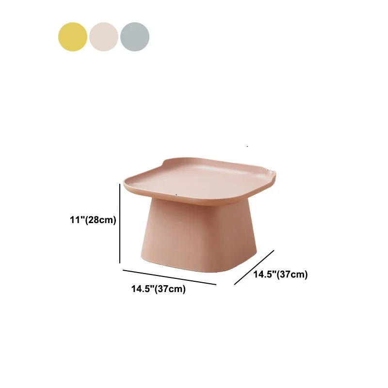 Boekenplank Plastics Strak Nightstand Non-Storage Round Accent Table Nightstand Grey/Pink/Yellow 14