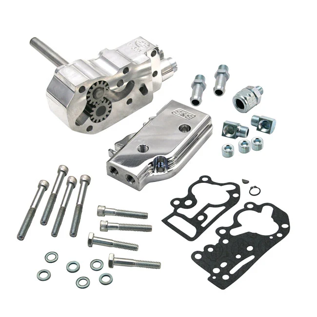 S&S, Billet Oil Pump. 92-99 Style. Voor alle modellen Cover Harley Davidson