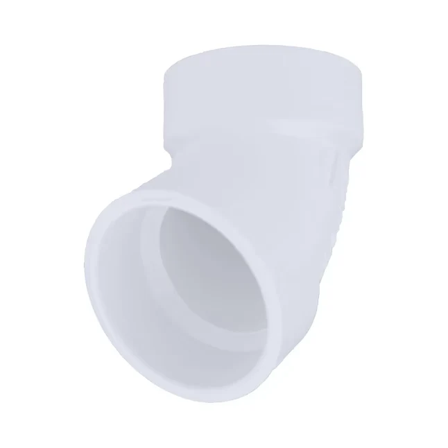 Charlotte Pipe 2- VINYL DWV Hub x Hub 60 Degree Elbow Sanitary Drain