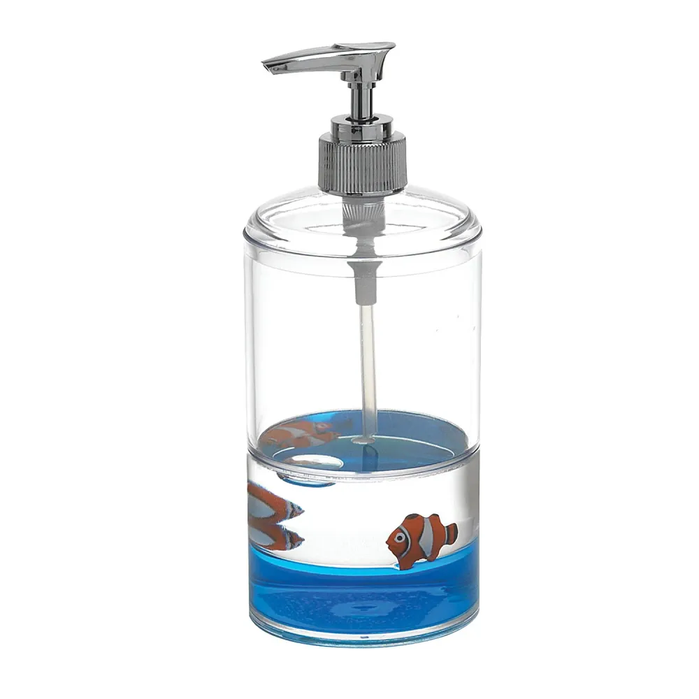 Countertop soap dispenser pump Gedy Pyxis series - White/Blue met 3-Jarige Garantie