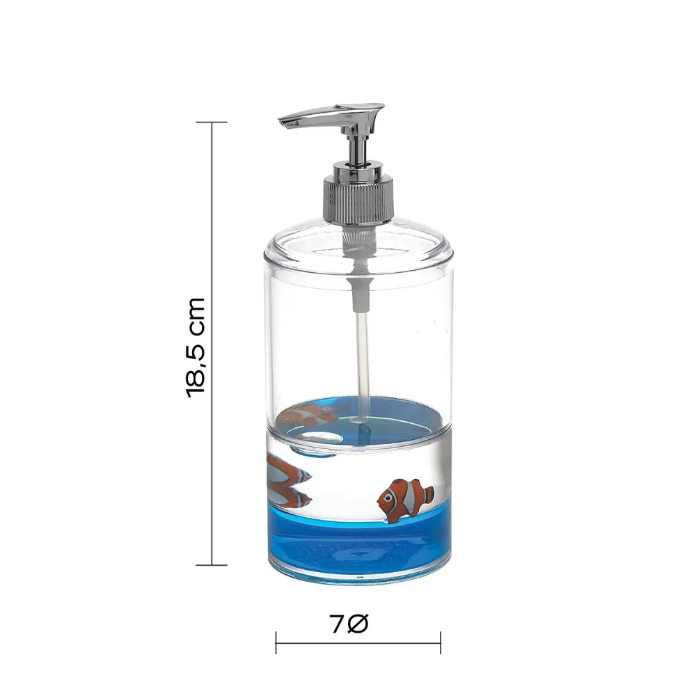 Drukregulerende Countertop soap dispenser pump Gedy Pyxis series - White/Blue