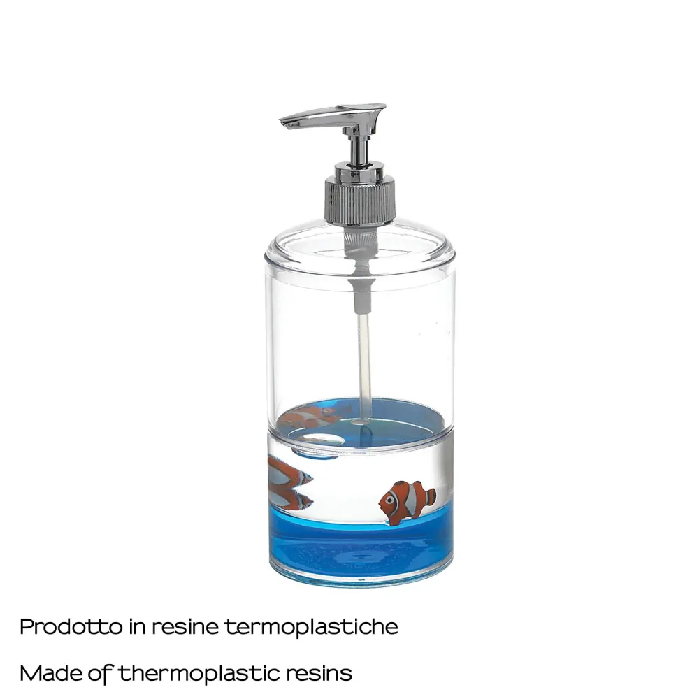 Drukregulerende Countertop soap dispenser pump Gedy Pyxis series - White/Blue