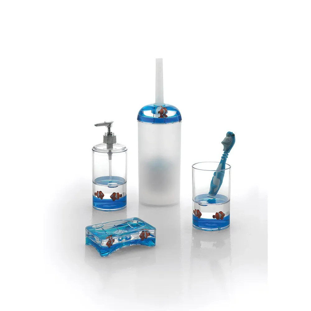 Drukregulerende Countertop soap dispenser pump Gedy Pyxis series - White/Blue