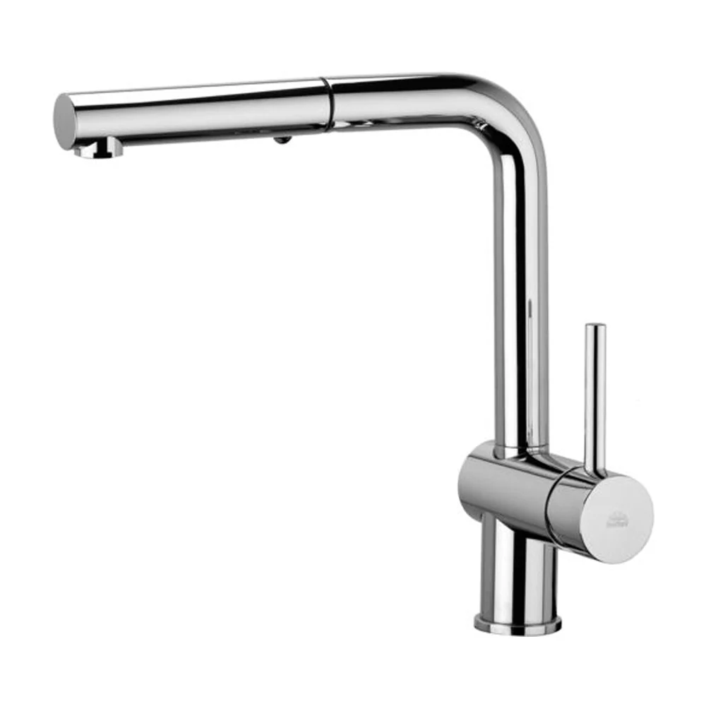 Sink mixer draaivoet spout and pull-out shower Paffoni Light Exclusive Edition chrome-plated brass met CE-Keurmerk