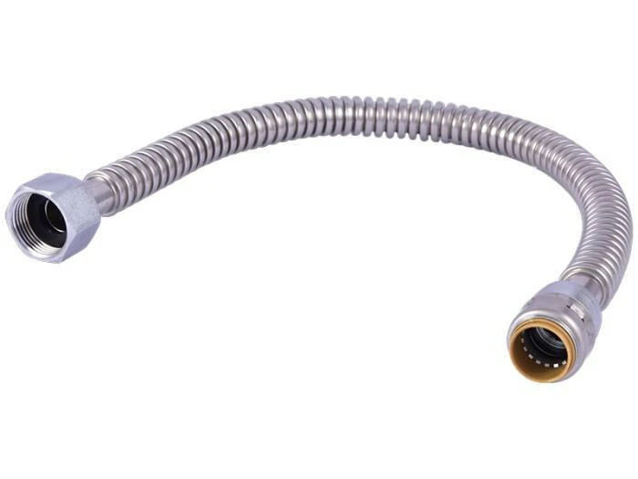 SharkBite Max 3/4 . x 1 . FIP Messing Push Corrugated Water Softener Connector (24 . Length)