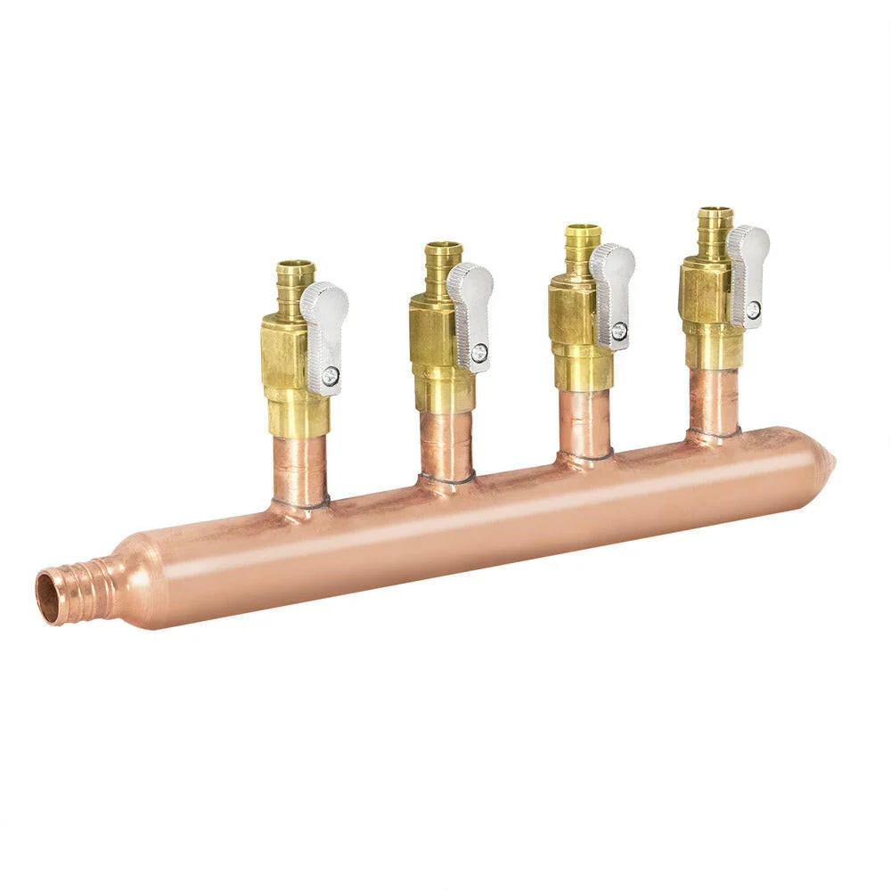 Sioux Chief Rood koper F1807 Closed End Manifold System (4-Port)