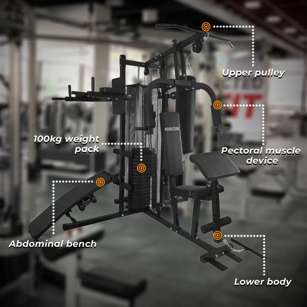 Zwaar uitgevoerd Nordcore Home Gym Core 100kg