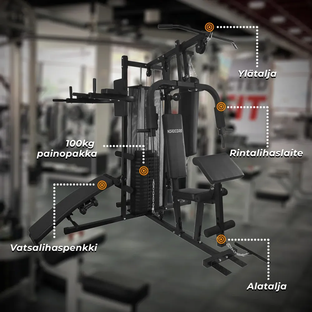 Zwaar uitgevoerd Nordcore Home Gym Core 100kg